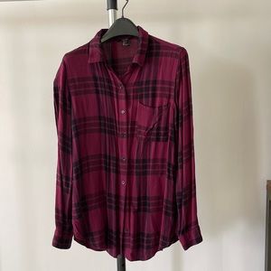 Forever21 plaid shirt size Large